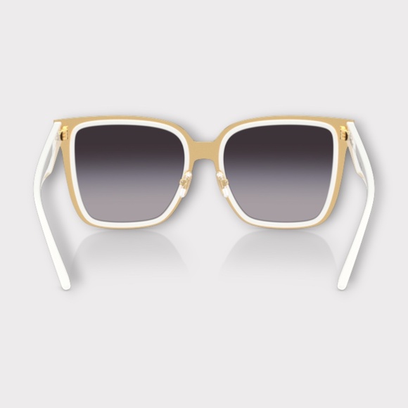 Versace VE2278D Butterfly Sunglasses in a White Frame & Dark Gradient Lens main image 5